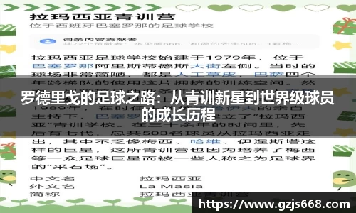 罗德里戈的足球之路：从青训新星到世界级球员的成长历程